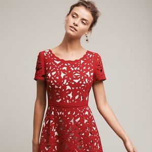Anthropologie Moulinette Souers - laser cut dress